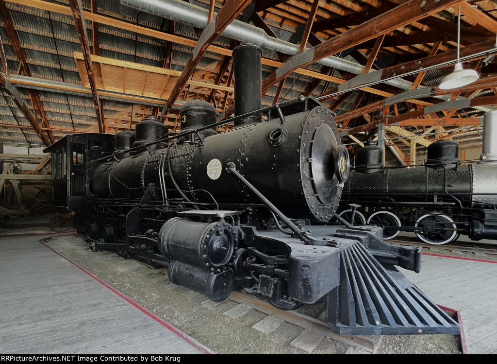 Klondike Mines Railway steam locomotive number 3; a rare surviving Vaulcain Compound steam locomotive